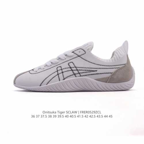 亚瑟士 Onitsuka Tiger鬼塚虎 Sclaw 轻便舒适 防滑耐磨透气支撑 低帮 生活休闲鞋 男女同款，复古美学极简风格，配色独具个性又超级好看。鞋口织