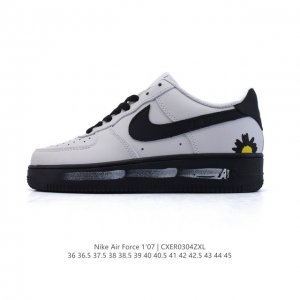 160 耐克 Nike Air Force 1 '07 Low 2025新年新款 空军一号含气垫 小白鞋 低帮百搭厚底增高休闲运动板鞋。柔软、弹性十足的缓震性能