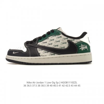真标 耐克 Nike Air Jordan 1 Low Og Sp Military Blue Aj1乔1倒勾 2025年新款 低帮篮球鞋 Aj1 乔丹1代 A