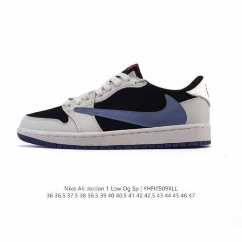 公司级 真标耐克 Nike Air Jordan 1 Low Og Sp Military Blue Aj1乔1倒勾 2025年新款 蛇年新款 低帮篮球鞋 Aj