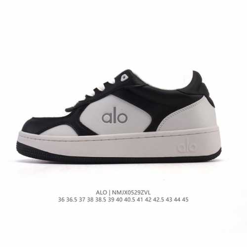 新品公司级 Alo Yoga Recovery Mode 舒适简约小白鞋 防滑耐磨 低帮 运动板鞋 男女同款 明星圈很火的Alo真的很贵气 质感一绝 鞋垫有一点