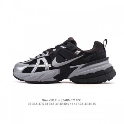 公司级 Nike 耐克 V2K Run 减震防滑 复古低帮运动跑步鞋 超火复古跑鞋，采用太空革组合呼吸网眼布鞋面材质，搭载正确4层组合底模，嵌入Tpu加固稳定模