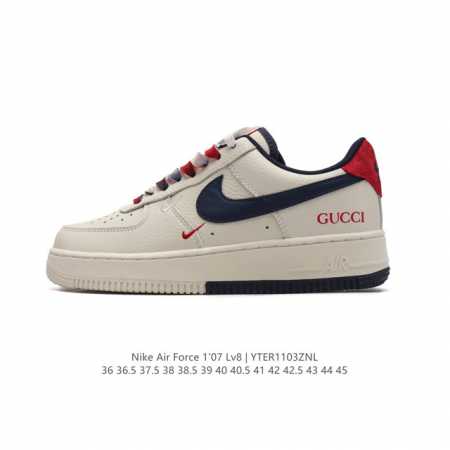 公司级 AF1耐克 Nike Air Force 1 ‘07 Low 空军一号 GUCCI 联名 厚底增高百搭运动板鞋 原楦头原纸板 打造纯正空军版型，专注外贸 - 点击图像关闭