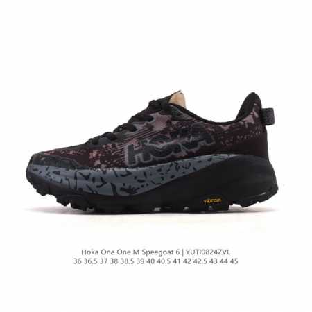 公司级 Hoka One One Speedgoat 6 飞速羚羊6 飞速羚羊系列的第六代越野跑鞋男女士运动鞋，鞋款采用动态鞋面与内部支撑系统，并搭载Hoka久 - 点击图像关闭