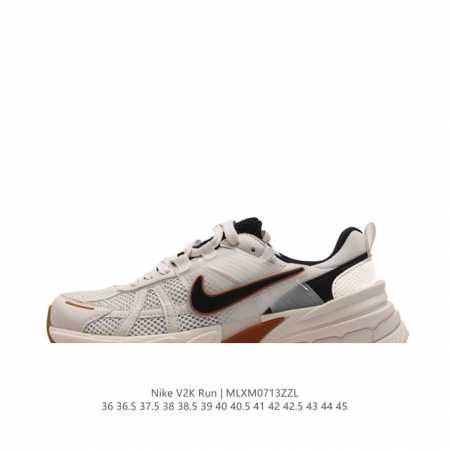 Nike 耐克 V2K Run 减震防滑 复古低帮跑步鞋 超火复古跑鞋，采用太空革组合呼吸网眼布鞋面材质，搭载正确4层组合底模，嵌入tpu加固稳定模块,双层md - 点击图像关闭