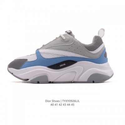 Dior 迪奥 高奢品牌 彰显高级气质 Dior 运动鞋低帮系列复古休闲鞋时尚慢跑鞋厚底系带 运动跑鞋 生活休闲鞋 男款 时髦单品 时尚百搭 Dior 码数：4