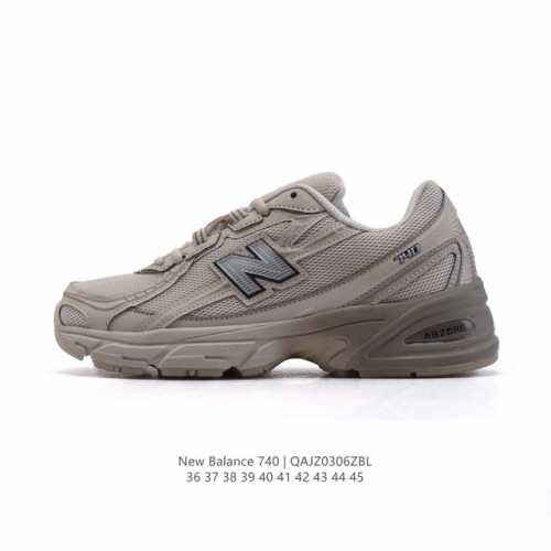 200 【公司级】New Balance Mr740 Nb新百伦系列复古老爹风休闲运动慢跑鞋。采用轻质牛剖革拼接透气网眼衬垫织物鞋面材质 T-Beam大底提供足
