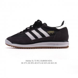 阿迪达斯Adidas Sl 72 Shoes 经典复古薄底运动鞋 T头鞋 三叶草复古休闲跑步鞋休闲运动鞋 这款经典运动鞋携复古型格，来访你的活力日常 采用舒爽帆
