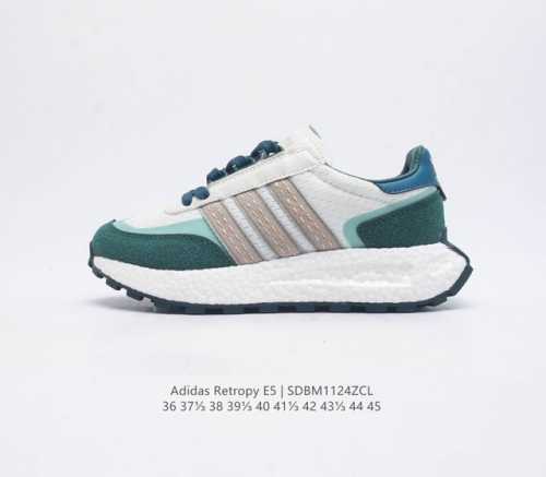 阿迪达斯 新款 三叶草 厚底 Adidas Retropy E5 新款低帮经典运动鞋潮厚底增高男女士慢跑鞋 以70年代经典跑步鞋为灵感 新鲜演绎复古造型 搭载a