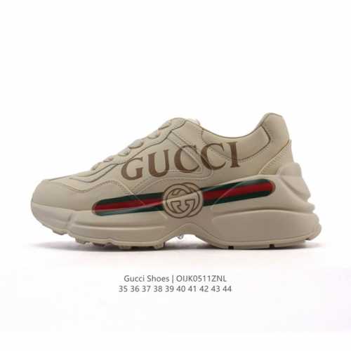 公司级 Gucci古驰 经典休闲运动鞋奢侈品百搭老爹鞋 厚底增高男女运动鞋，此款老爹鞋在今年仍然还是很受欢迎。对于爱美的人来说，鞋柜里不仅应该有一双白色的鞋子，