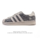 公司级 阿迪达斯 Adidas Superstar 2025年新款鞋子 蛇年新款 Gucci联名 经典贝壳头系列 新款休闲板鞋潮流男女士运动鞋 鞋面帆布织物拼接