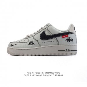 160 耐克 Nike Air Force 1 '07 Low 空军一号含气垫 小白鞋 低帮百搭厚底增高休闲运动板鞋。柔软、弹性十足的缓震性能和出色的中底设计，