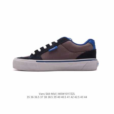 万斯Vans范斯 经典系列 SK8-Mid 中帮帆布鞋 休闲运动硫化板鞋 情侣鞋时尚复古男女鞋。 类型：男女鞋 码数：35 36 36.5 37 38 38.5 - 点击图像关闭