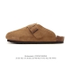 公司级 德国百年知名鞋履品牌 勃肯Birkenstock Boston Suede Shearling 波士顿系列休闲家居棉拖鞋 低帮牛皮绒面革复古软木底包头露