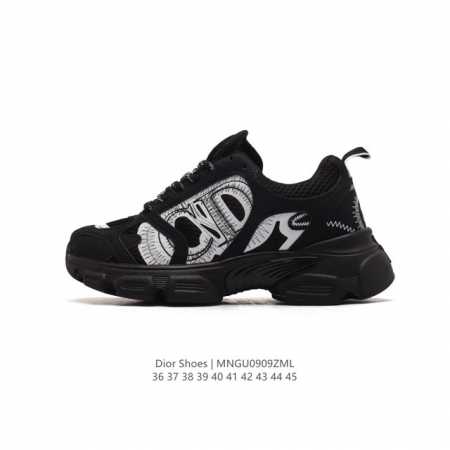 公司级 Dior 迪奥 高奢品牌 彰显高级气质 Dior 运动鞋低帮系列复古百搭休闲鞋时尚慢跑鞋厚底老爹鞋。 码数：36-45 编码：Mngu0909Zml - 点击图像关闭