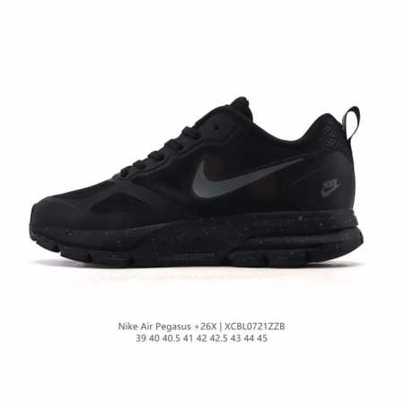 耐克 Nike Zoom Pegasus 26X 登月 飞马 厚底增高老爹鞋缓震疾速皮面透气跑鞋，舒适耐磨透气低帮设计打造时尚生活休闲鞋。在鞋底部分，搭载全掌型 - 点击图像关闭