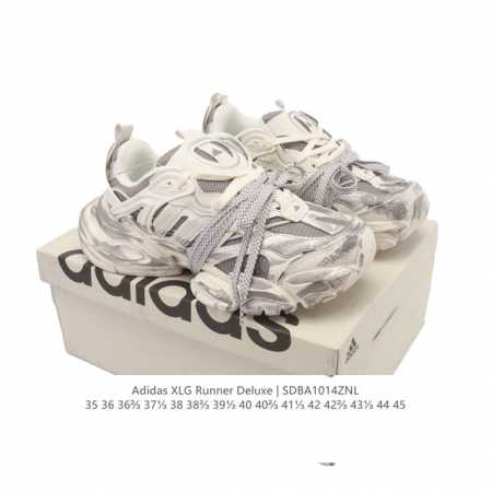 公司级 阿迪达斯Adidas Xlg Runner Deluxe 跑步者豪华版系列低帮厚底增高老爹风复古缓震休闲运动慢跑鞋。男女鞋#原楦原纸版开发版型#采用硬质 - 点击图像关闭