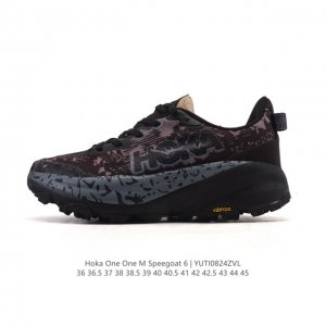 公司级 Hoka One One Speedgoat 6 飞速羚羊6 飞速羚羊系列的第六代越野跑鞋男女士运动鞋，鞋款采用动态鞋面与内部支撑系统，并搭载Hoka久