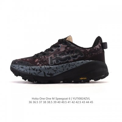 公司级 Hoka One One Speedgoat 6 飞速羚羊6 飞速羚羊系列的第六代越野跑鞋男女士运动鞋，鞋款采用动态鞋面与内部支撑系统，并搭载Hoka久
