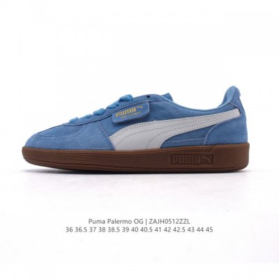 彪马Puma Palermo Og 防滑耐磨低帮德训板鞋 男女运动鞋，Army Trainer Og休闲鞋沿用德训鞋经典外观 鞋身和鞋舌分别添加了品牌标志性 L