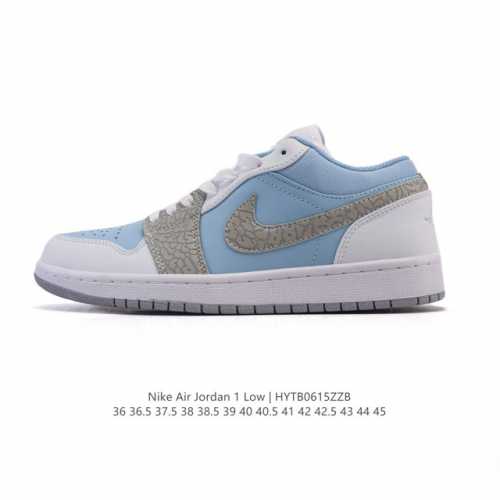 耐克 乔丹Air Jordan 1 Low Aj1 乔1 乔丹1代Aj1 低帮复古文化休闲运动篮球鞋。从1985 年面世的元年款汲取设计灵感，采用简洁大方的经典