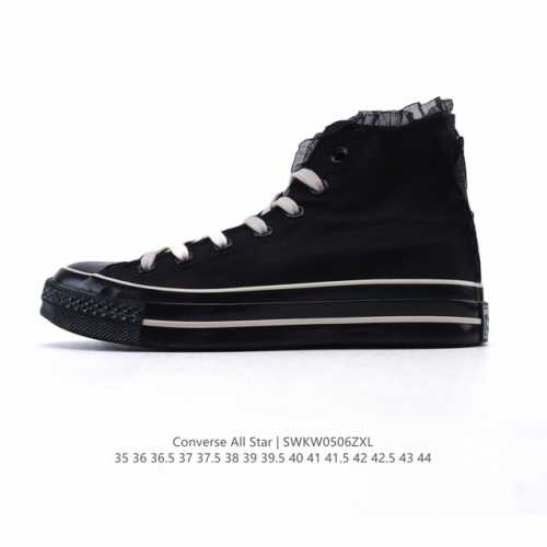 converse 高帮男女士运动鞋 匡威全明星复古 休闲百搭板鞋 经典透气帆布面慢跑鞋。这个系列是匡威最古老的系列了。是匡威品牌公司 8年成立以来就有的了。各路