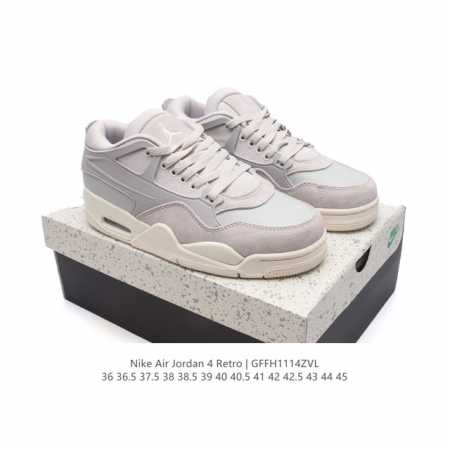 耐克 新款 Nike Air Jordan 4 Retro Og 低帮 迈克尔 乔丹aj4代乔4 复古休闲运动文化篮球鞋。秉承轻量化的速度型篮球鞋设计思想完成设 - 点击图像关闭