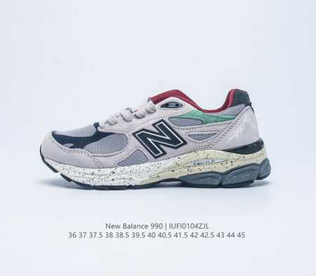 新百伦 New Balance Nb990 V3系列 高端美产990系列简约经典舒适百搭时尚复古休闲鞋缓震透气跑步鞋 该鞋款采用mcd Motion Contr - 点击图像关闭