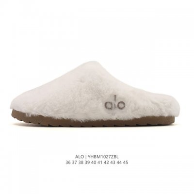 Alo Recovery Slipper 秋冬新款 毛绒棉拖鞋，男女款美拉德配色休闲家居拖鞋 码数：36-45 编码：Yhbm1027Zbl