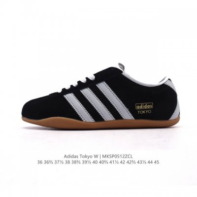 新品 阿迪达斯 Adidas Originals Tokyo 经典舒适 防滑耐磨 低帮 板鞋 男女同款 蓝色一双封神｜复古薄底鞋美到犯规啦薄底鞋是今年的流行趋势
