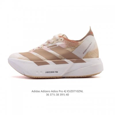 公司级 阿迪达斯 Adidas Adizero Adios Pro 4 舒适防滑耐磨 低帮 休闲跑步鞋 女款厚度增高老爹鞋 2025年，Adidas推出了Adi