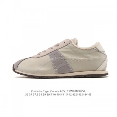 Onitsuka Tiger鬼塚虎 新款时尚舒适休闲运动鞋 Tiger Corsair A55跑步鞋#Onitsukatiger##鬼塚虎#全新Tiger Co