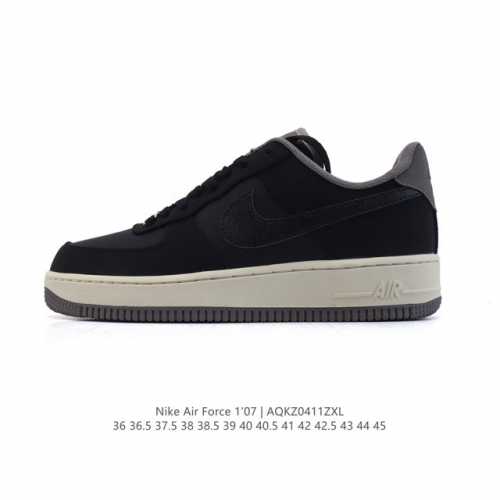 耐克 Nike Air Force 1 '07 Low 2025新年新款 空军一号含气垫 小白鞋 低帮百搭厚底增高休闲运动板鞋。柔软、弹性十足的缓震性能和出色的