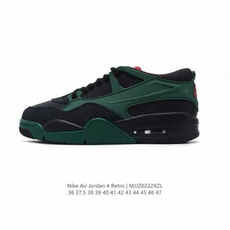 公司级 耐克 新款 Nike Air Jordan 4 Retro Og 低帮 迈克尔 乔丹Aj4代乔4 复古休闲运动文化篮球鞋。秉承轻量化的速度型篮球鞋设计思 - 点击图像关闭
