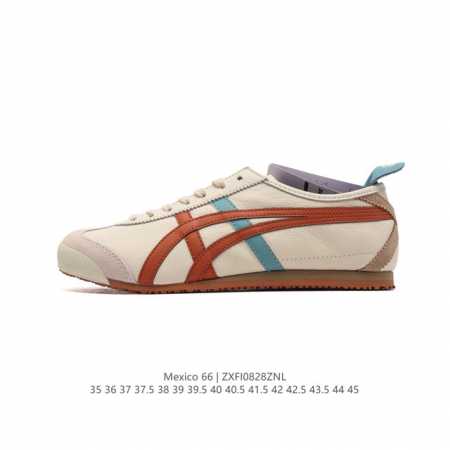 公司级 Asics 亚瑟士 男女鞋真标半码制 日产经典老牌-鬼塚虎 Onitsuka Tiger Mexico 66经典墨西哥系列复古经典百搭板鞋休闲运动鞋慢跑 - 点击图像关闭