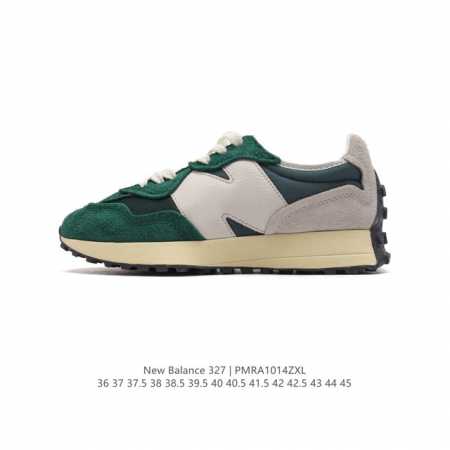 真标 Nb 新百伦 New Balance 327系列复古休闲运动慢跑鞋时尚男女运动鞋 以更纯粹的复古风格设计打造的全新造型 侧身还以解构设计，将 N 字标志以 - 点击图像关闭