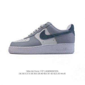 140 耐克 Nike Air Force 1 '07 Low 2025新年新款 空军一号含气垫 小白鞋 低帮百搭厚底增高休闲运动板鞋。柔软、弹性十足的缓震性能