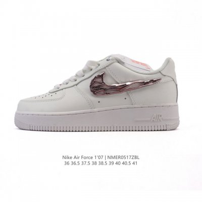 耐克Nike Air Force 1 Low 空军一号 Af1 2025年新款 小白鞋 低帮百搭厚底增高休闲运动板鞋 柔软 弹性十足的缓震性能和出色的中底设计