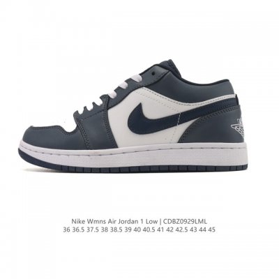 耐克 乔丹Air Jordan 1 Low Aj1 乔1 乔丹1代Aj1 低帮复古文化休闲运动篮球鞋。该鞋款从 1985 年元年款汲取设计灵感，焕新演绎简约经典