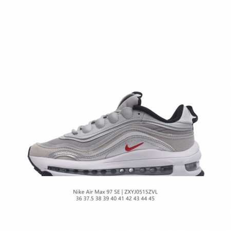 耐克nike休闲鞋 经典 气垫 Air Max 97 子弹气垫低帮运动鞋。Air Max '97 运动跑鞋以流线型鞋身和卓越科技为热爱运动的你造就全方位防护，强 - 点击图像关闭