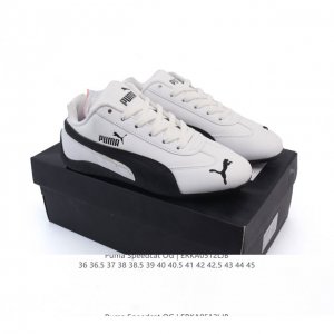 puma Speedca Og 彪马极速赛车系列低帮德训风拼接复古百搭休闲运动赛车鞋 鞋款从80、90年代赛车手所穿的防火赛车鞋为原型，鞋身线条模仿了赛车的流线