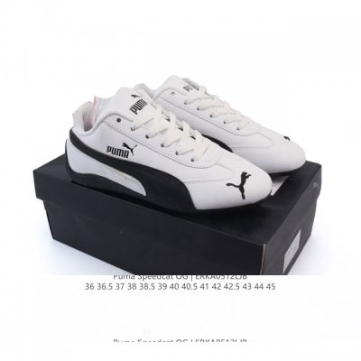 puma Speedca Og 彪马极速赛车系列低帮德训风拼接复古百搭休闲运动赛车鞋 鞋款从80、90年代赛车手所穿的防火赛车鞋为原型，鞋身线条模仿了赛车的流线