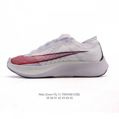 耐克 Nike Zoom Fly 3男子公路竞速跑步鞋厚底时尚休闲运动鞋，从 Vaporfly 汲取灵感，Nike Zoom Fly 3 男子公路竞速跑步鞋为长