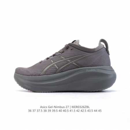 200 【新品】Asics亚瑟士升级Gel-Nimbus 27男女同款跑鞋透气缓震回弹跑鞋N27跑步鞋该鞋款专为提高跑者舒适度和运动表现而设计，搭载了新型鞋面材 - 点击图像关闭