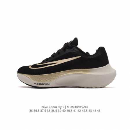 耐克 Nike Zoom Fly 5 运动鞋男女士公路跑鞋竞速跑步鞋厚底增高老爹鞋。采用耐用的设计，不仅可以部署在您最喜欢的比赛的起跑线上，还可以部署在征服后的 - 点击图像关闭