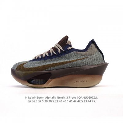 公司级 耐克 Nike Air Zoom Alphafly Next% 3 Proto 新款阿尔法3碳板专业轻便马拉松破2竞速老爹鞋 公路竞速跑步鞋 不磨足弓,