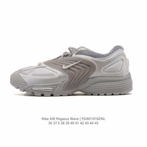 新品公司级 耐克 Nike Air Pegasus Wave 耐克赛博飞马男女子运动鞋赛博飞马运动复古舒适低帮透气波浪美学运动鞋 Ib0612 。缓震技术，采用