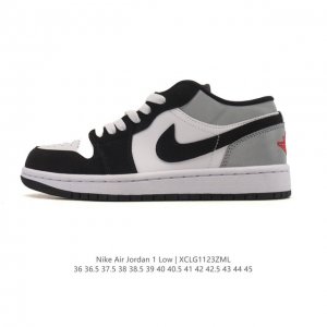 公司级 真标 耐克 乔丹Air Jordan 1 Low Aj1 乔1 乔丹1代Aj1 低帮复古文化休闲运动篮球鞋。该鞋款从 1985 年元年款汲取设计灵感，焕