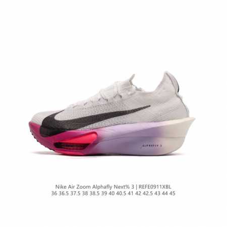公司级 耐克 Nike Air Zoom Alphafly Next% 3代 马拉松三代 原标原盒真碳纤维 真zoom X 气垫正确版型！鞋面采用更轻质更透气的 - 点击图像关闭