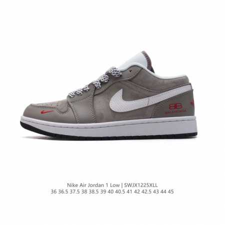 公司级 耐克 乔丹air Jordan 1 Low Aj1 乔1 乔丹1代aj1 低帮复古文化休闲运动篮球鞋。该鞋款从 1985 年元年款汲取设计灵感，焕新演绎 - 点击图像关闭